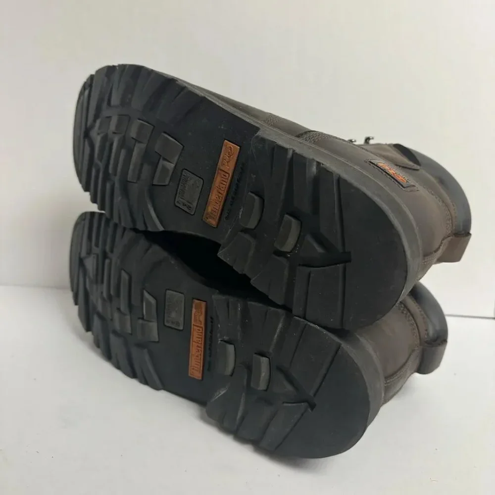 Timberland Pro Mens Pit Boss Steel Toe Work Boot Brown Size 14Wide